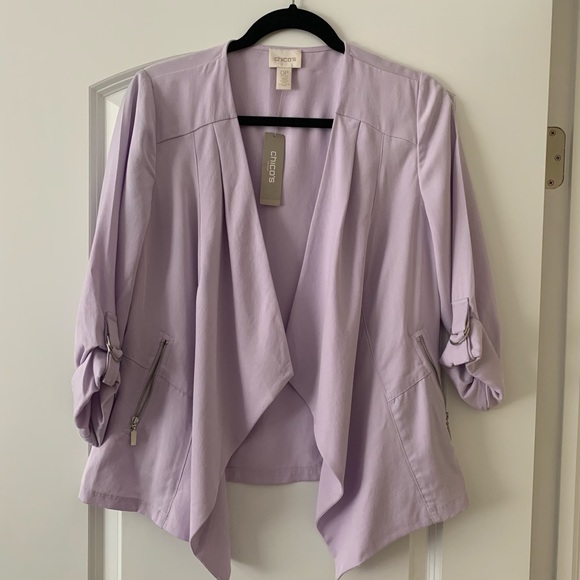 CHICO’S petite soft drape jacket - Picture 3 of 8
